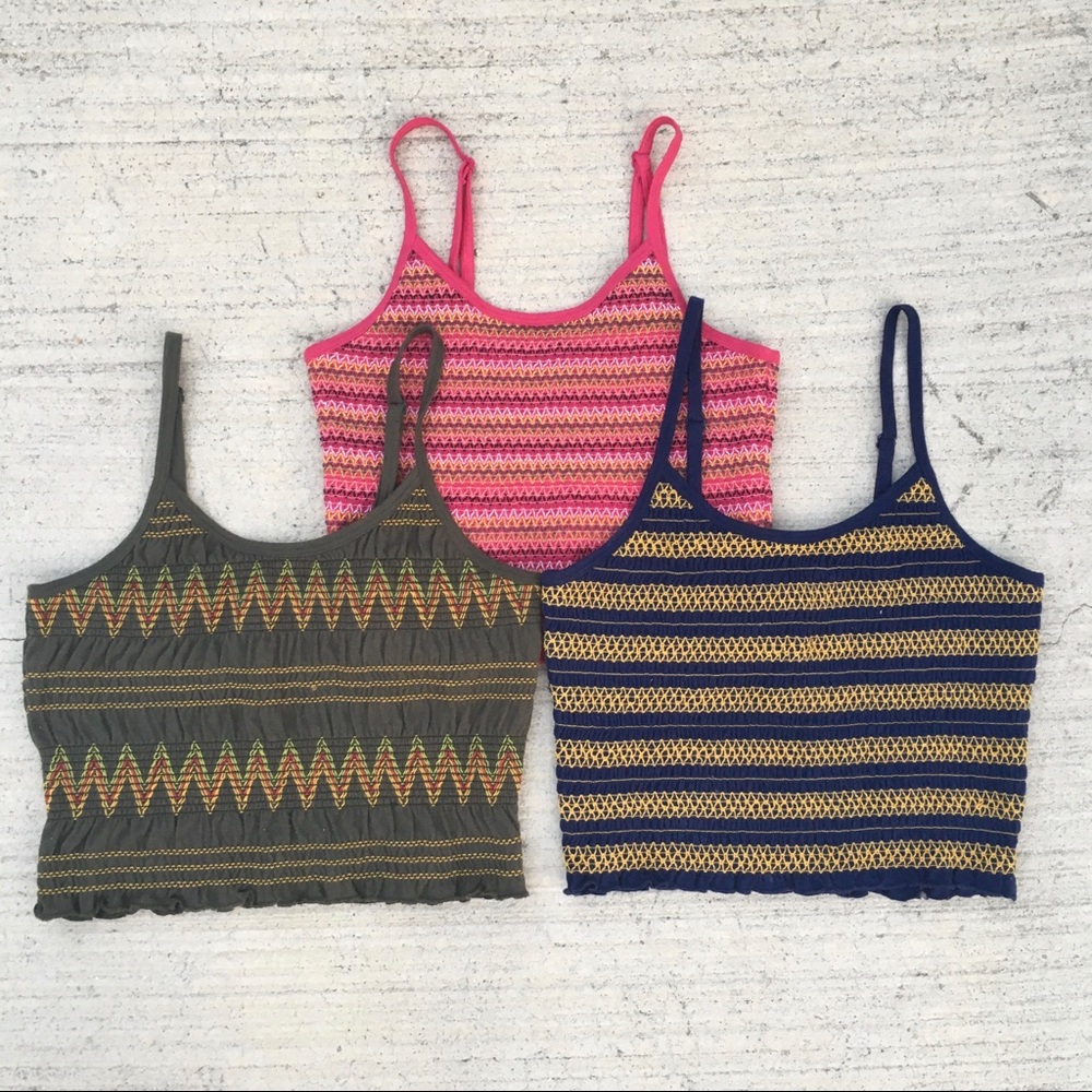 Cotton Candy Spaghetti Strap Crop Tops